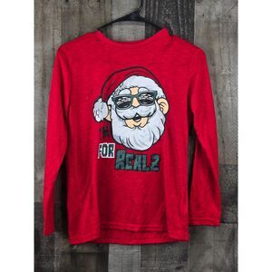 Teen Girls Sleep Top Santa Im For Real 2 Pullover Size 12/14